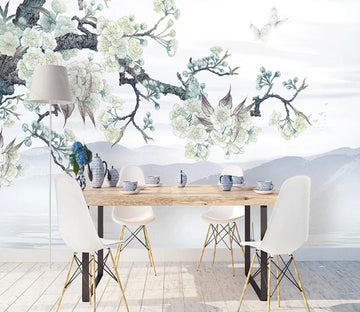 3D Branch Flower Cluster 915 Wall Murals