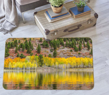 3D Yellow Forest 1049 Marco Carmassi Rug Non Slip Rug Mat