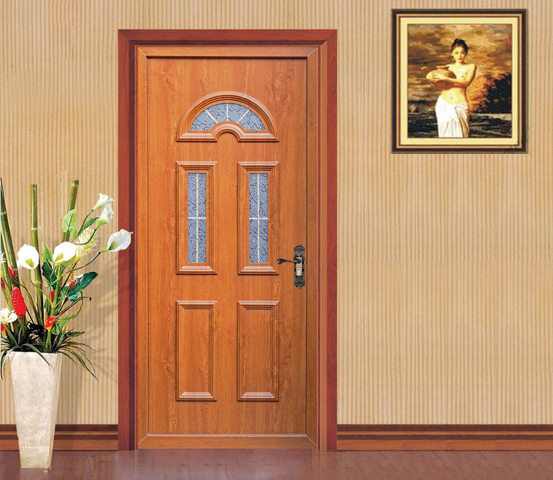 3D Vintage Wooden Door 025 Door Mural
