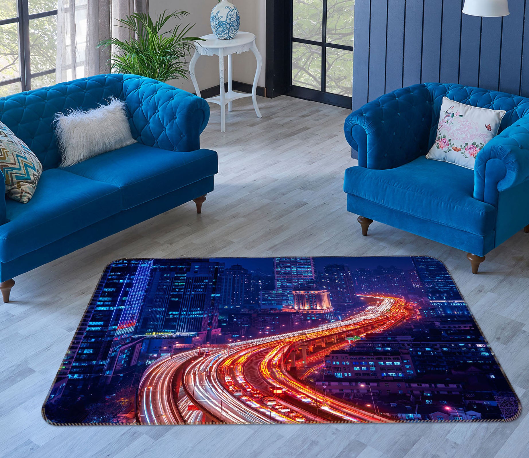 3D Winding Road 1179 Marco Carmassi Rug Non Slip Rug Mat