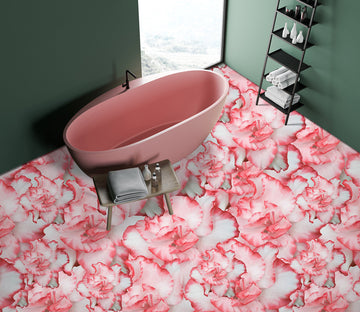 3D Pink Gradient Flowers 1040 Floor Mural  Wallpaper Murals Self-Adhesive Removable Print Epoxy