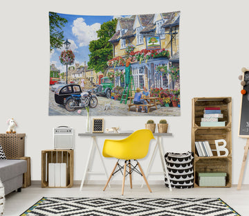 3D Building Flowers 11297 Trevor Mitchell Tapestry Hanging Cloth Hang