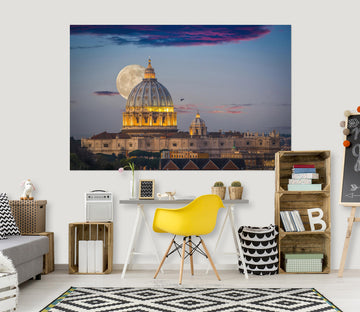 3D Sunrise Castle 167 Marco Carmassi Wall Sticker