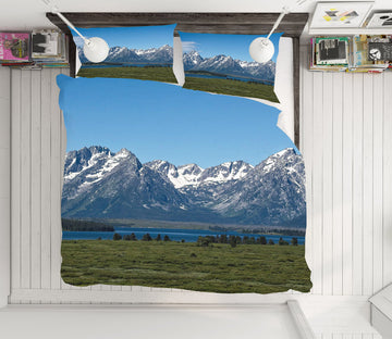 3D Snow Mountain 2121 Kathy Barefield Bedding Bed Pillowcases Quilt