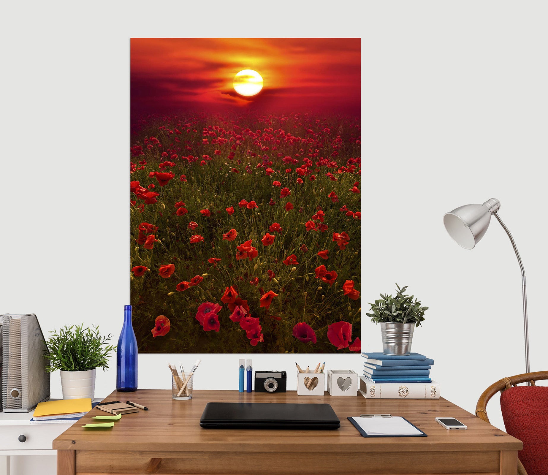 3D Sunset Garden 238 Marco Carmassi Wall Sticker