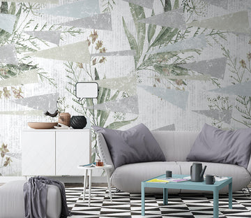 3D Leaf Pattern WG033 Wall Murals