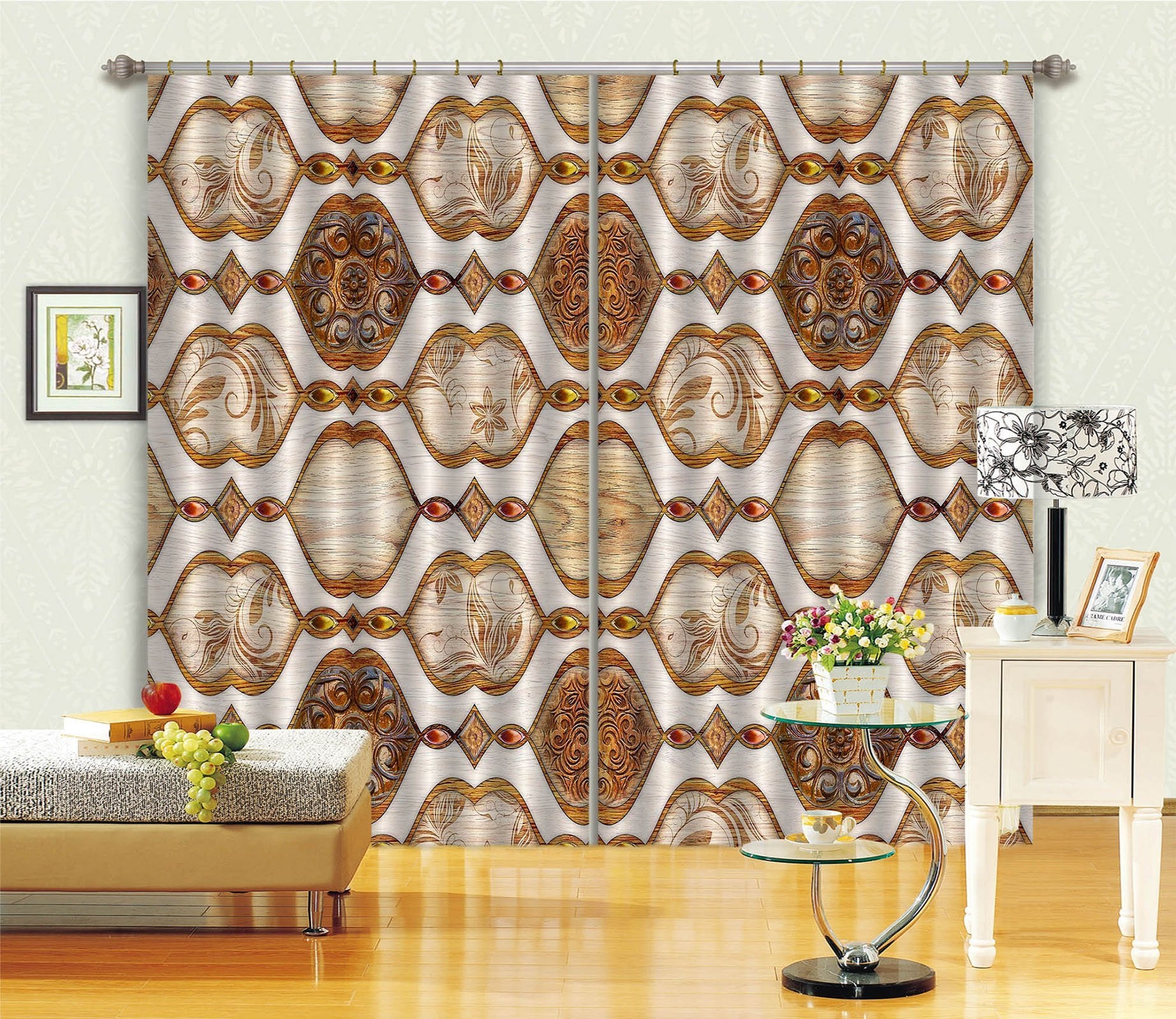 3D Mouth Type Pattern 36 Curtains Drapes Curtains AJ Creativity Home 