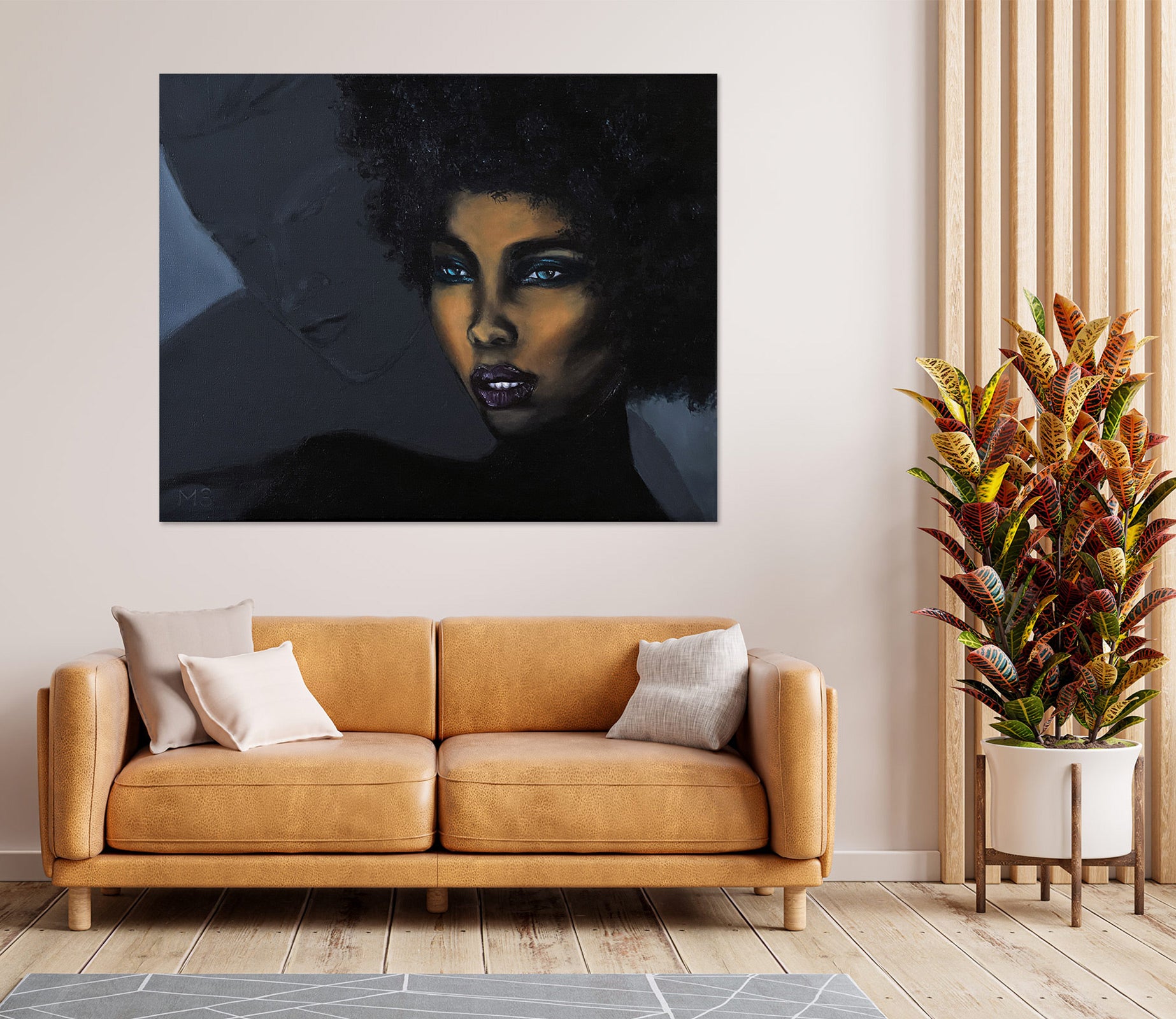 3D Black Woman 10060 Marina Zotova Wall Sticker