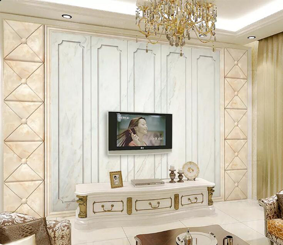 3D Simple White WC168 Wall Murals