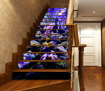 3D Purple Fluorescent Creature 347 Stair Risers