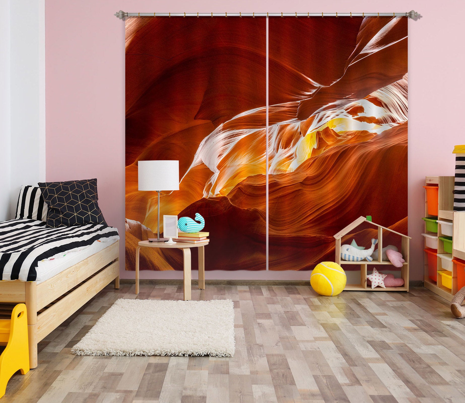 3D Red Canyon 174 Marco Carmassi Curtain Curtains Drapes