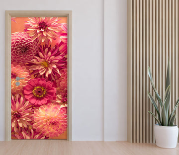 3D Bright Flowers 5051 Assaf Frank Door Mural