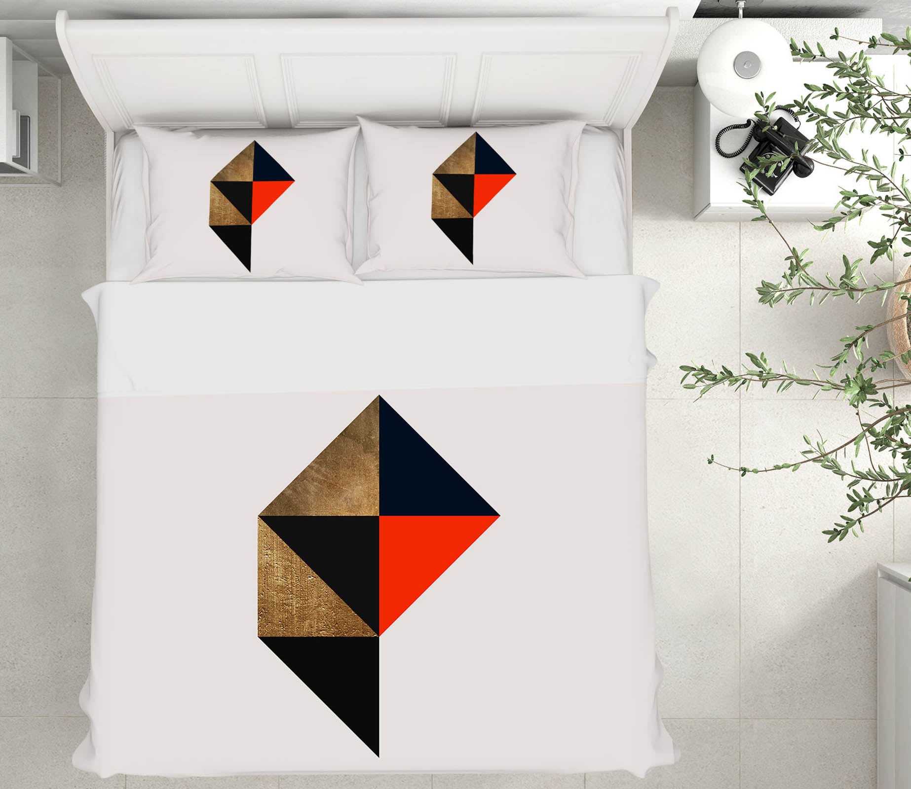 3D Triangle Stitching 230 Boris Draschoff Bedding Bed Pillowcases Quilt