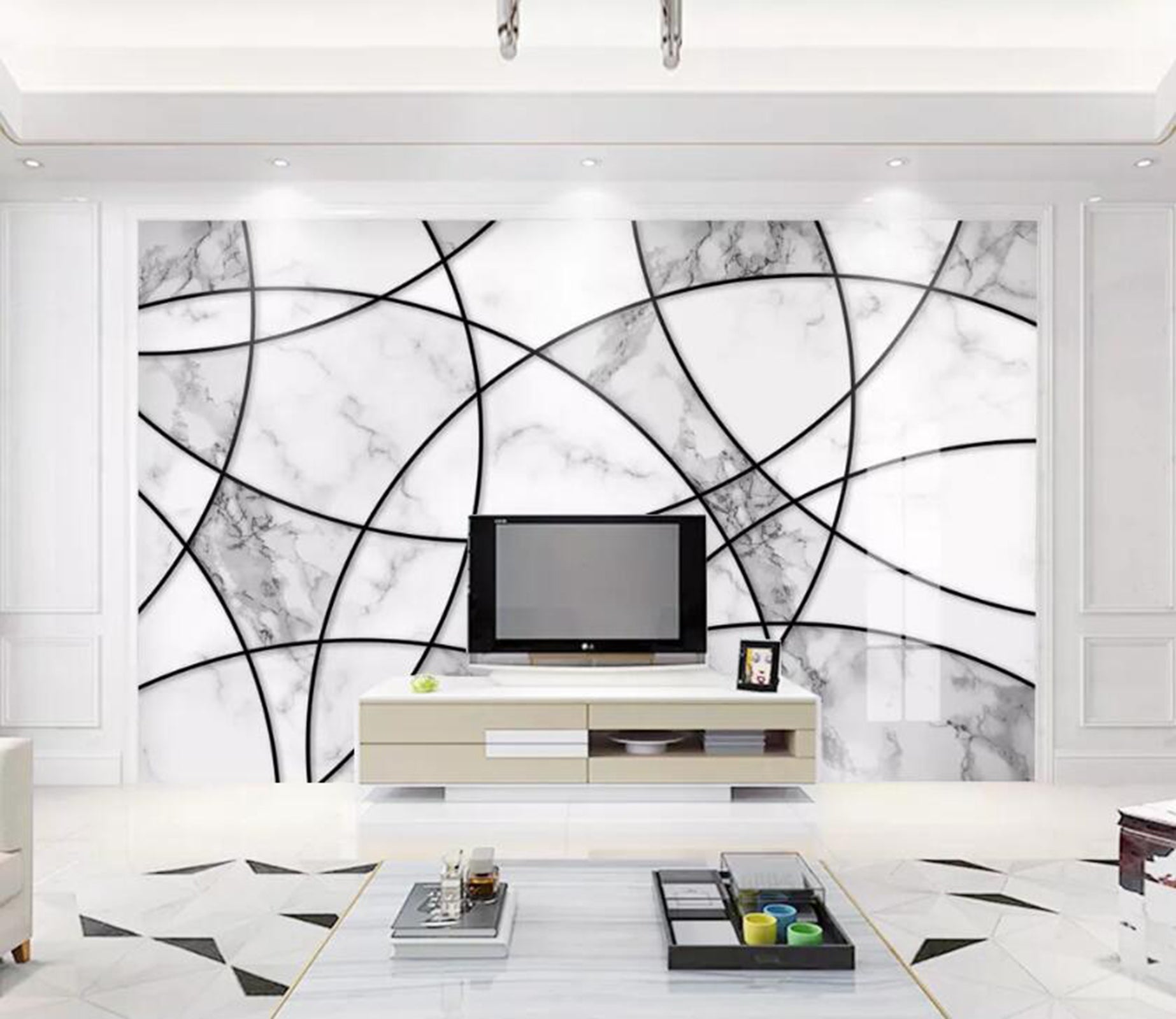 3D Geometric Piece WC38 Wall Murals Wallpaper AJ Wallpaper 2 