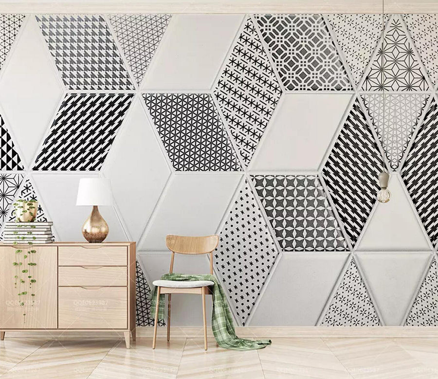 3D Square Pattern WC420 Wall Murals