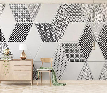 3D Square Pattern WC420 Wall Murals