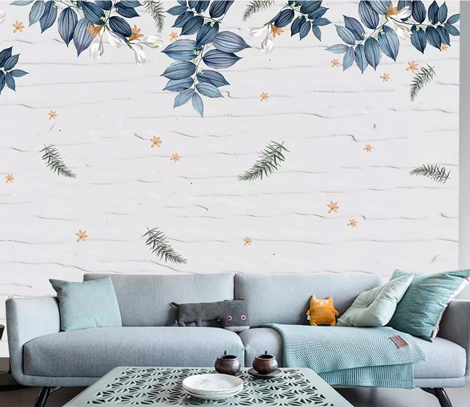 3D Leaves WC72 Wall Murals Wallpaper AJ Wallpaper 2 