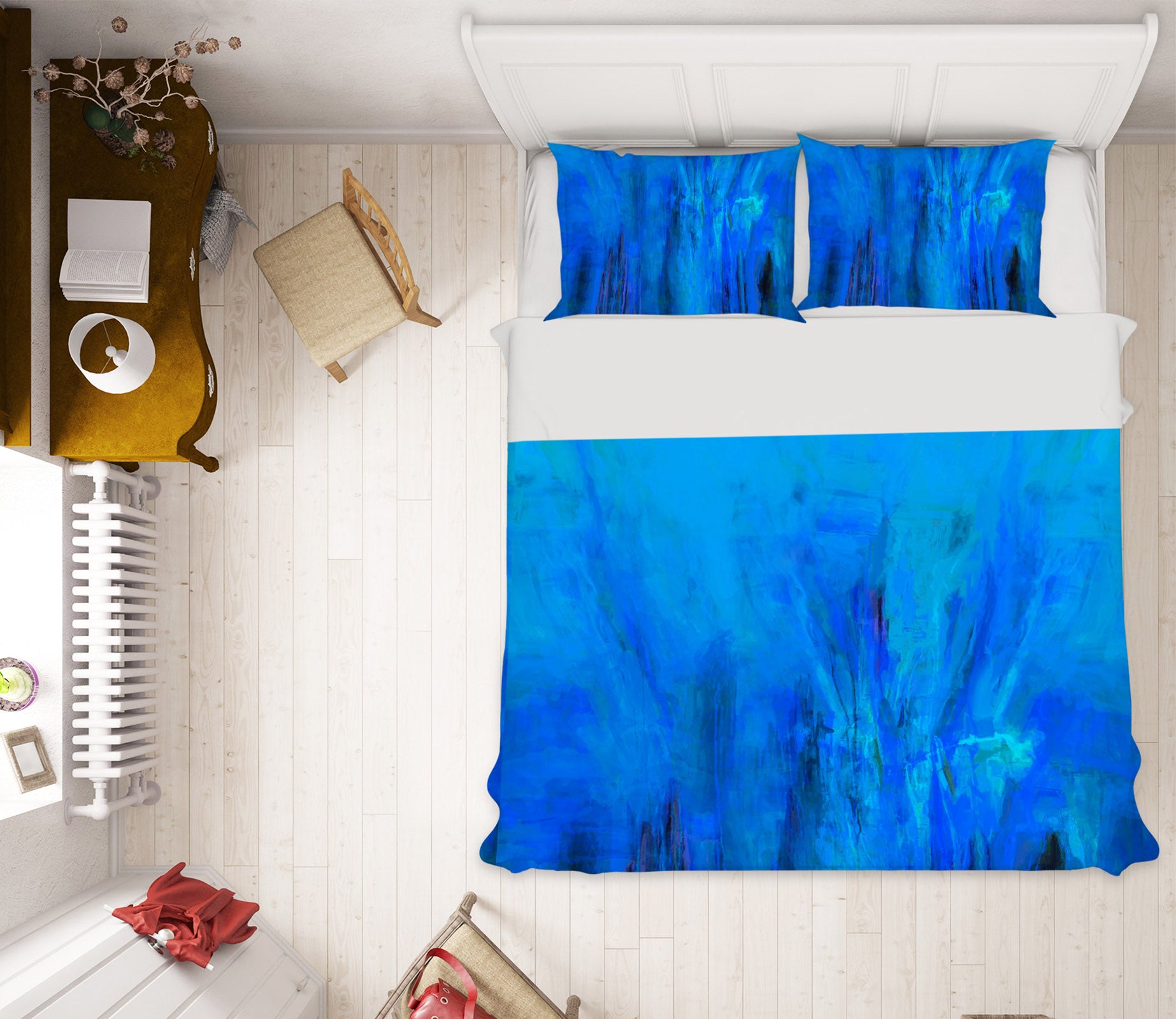 3D Blue Graffiti 2122 Michael Tienhaara Bedding Bed Pillowcases Quilt