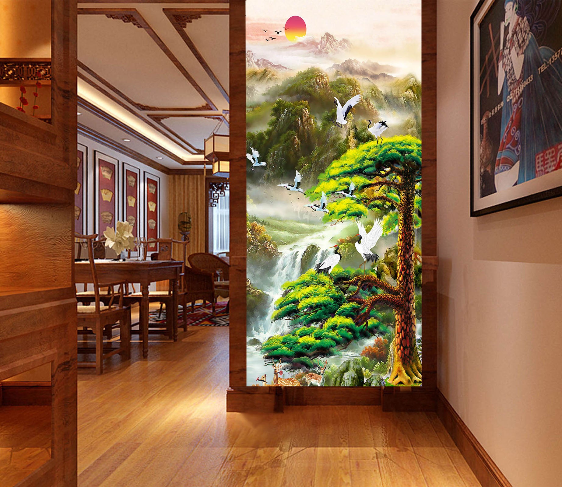 3D Valley Birds 3033 Wall Murals