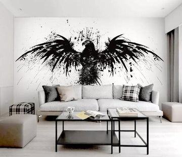 3D Black Crow 147 Wall Murals Wallpaper AJ Wallpaper 2 