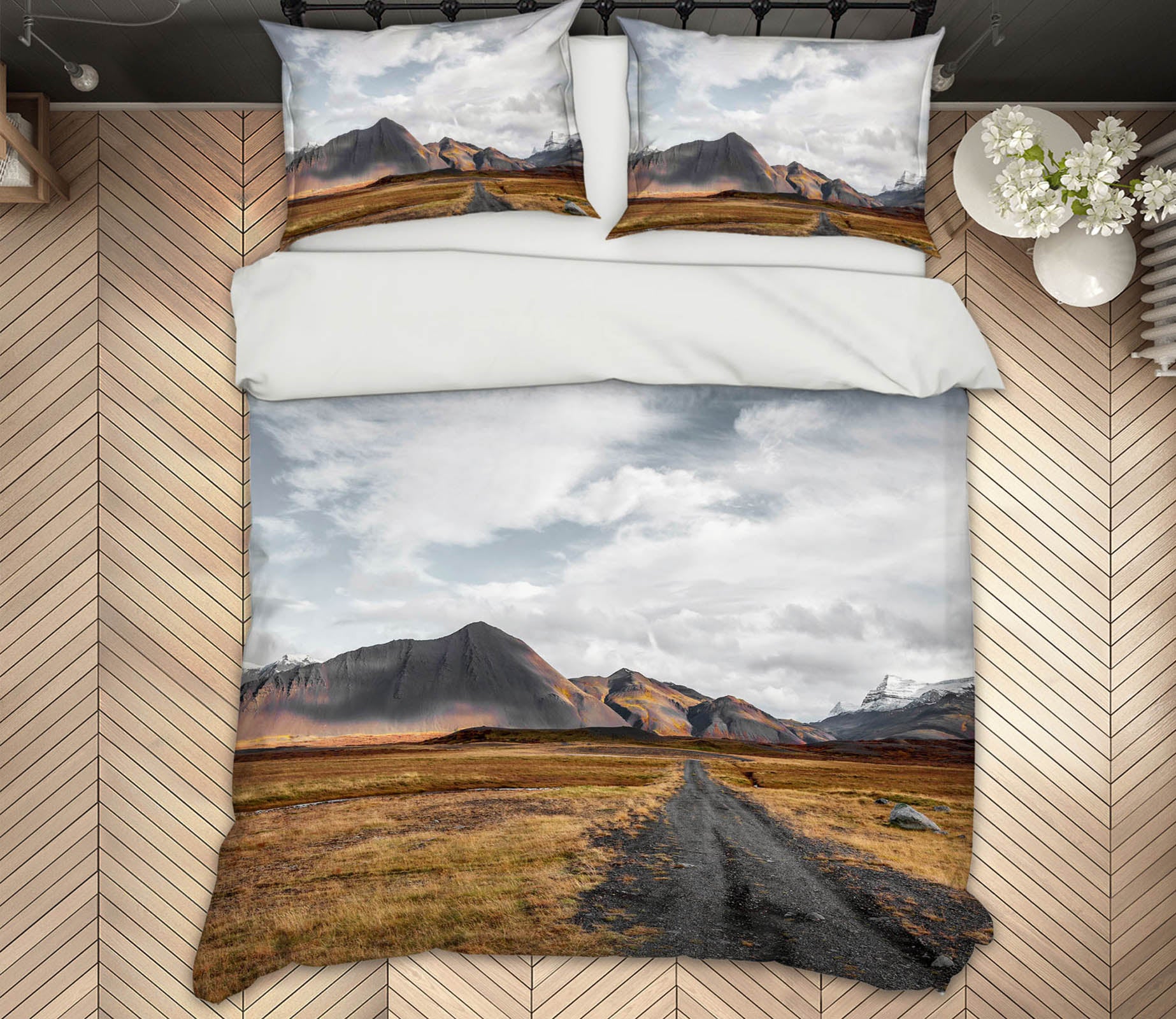 3D Prairie Mountain 077 Marco Carmassi Bedding Bed Pillowcases Quilt