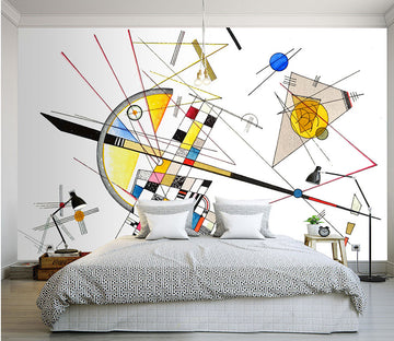 3D Triangle Line WG267 Wall Murals