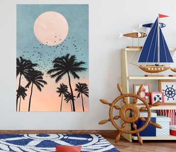 3D Sunrise 024 Boris Draschoff Wall Sticker