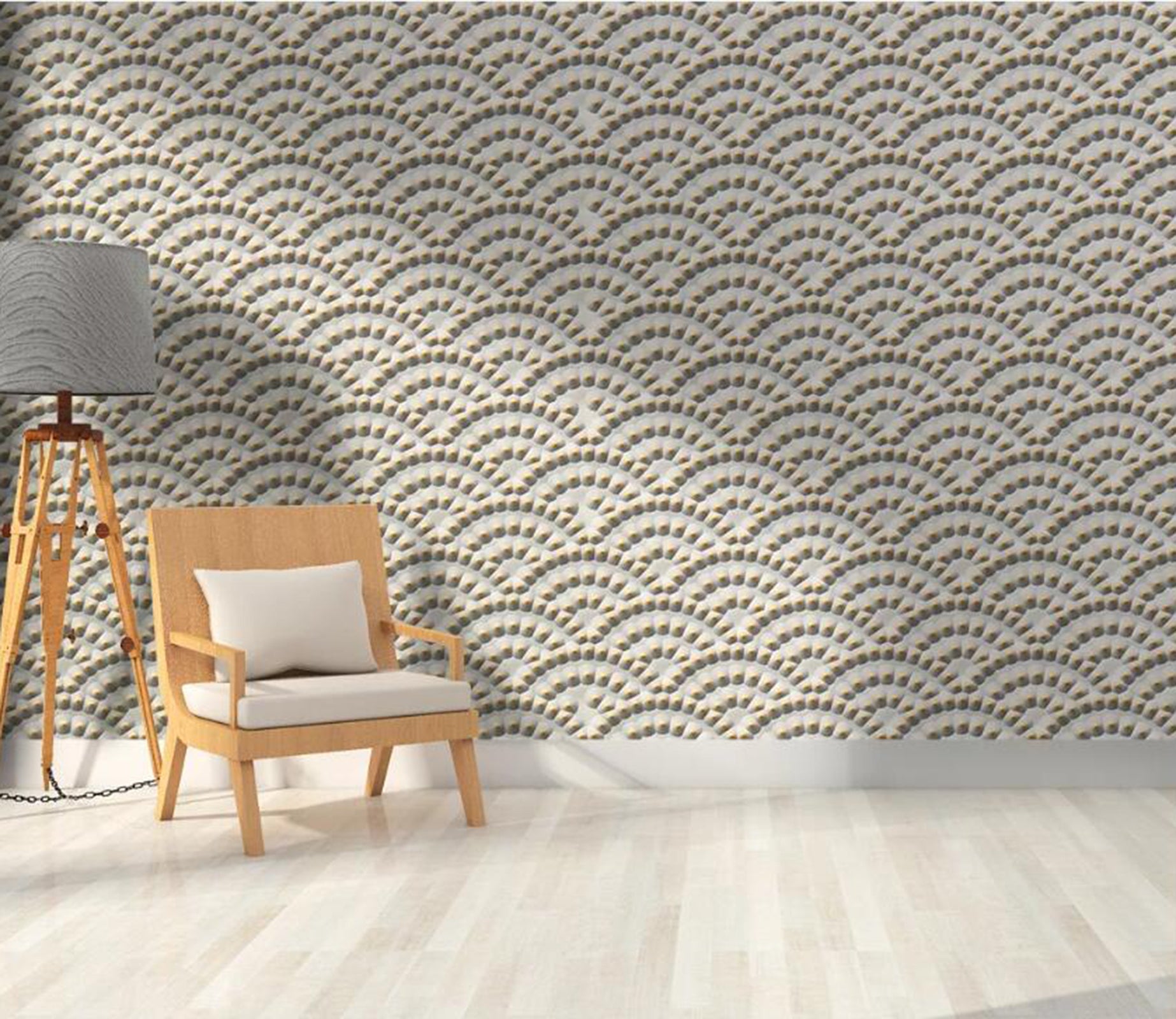 3D Fan Pattern WC91 Wall Murals Wallpaper AJ Wallpaper 2 