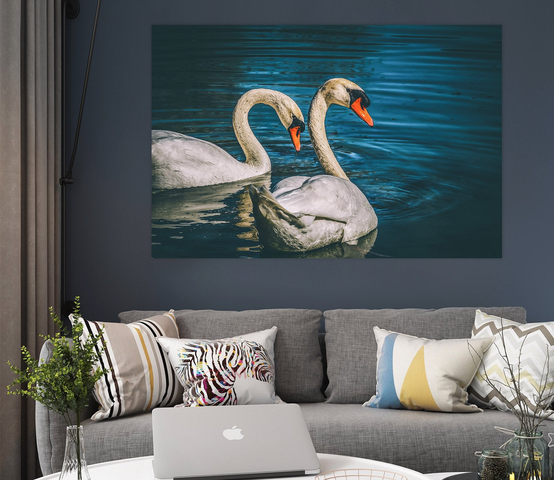 3D Swan 118 Animal Wall Stickers Wallpaper AJ Wallpaper 2 