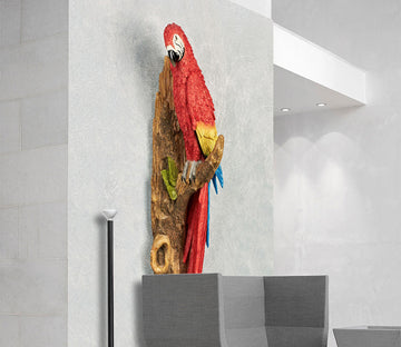 3D Red Parrot WG054 Wall Murals