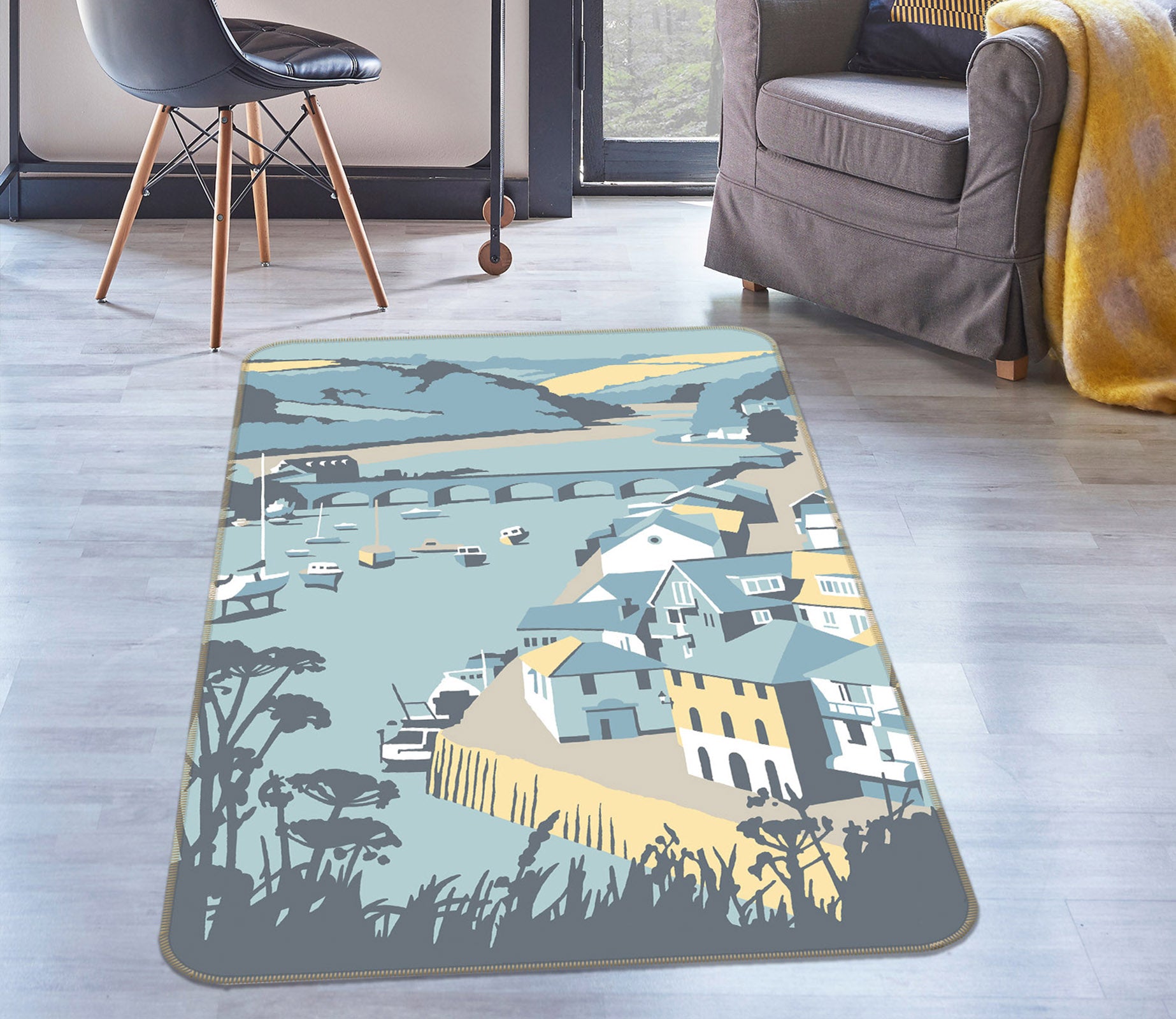 3D Looe 1118 Steve Read Rug Non Slip Rug Mat