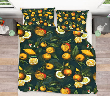 3D Lemon Fruit 156 Uta Naumann Bedding Bed Pillowcases Quilt