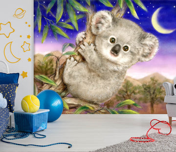 3D Lovely Koala Moon 264 Kayomi Harai Wall Mural Wall Murals