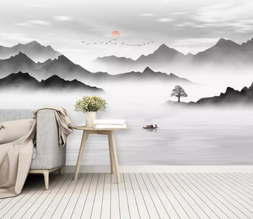 3D Misty Valley WC31 Wall Murals Wallpaper AJ Wallpaper 2 