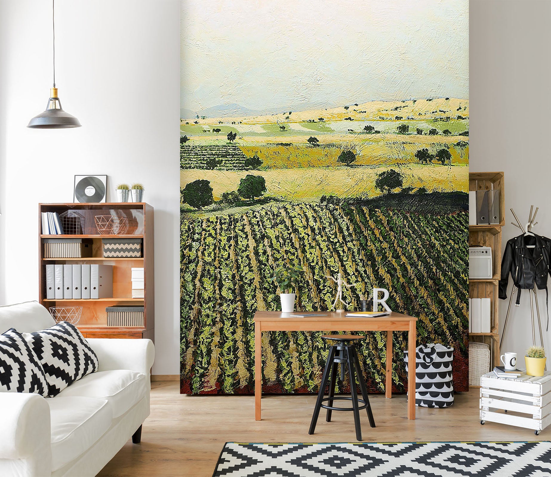 3D Golden Field 253 Allan P. Friedlander Wall Mural Wall Murals