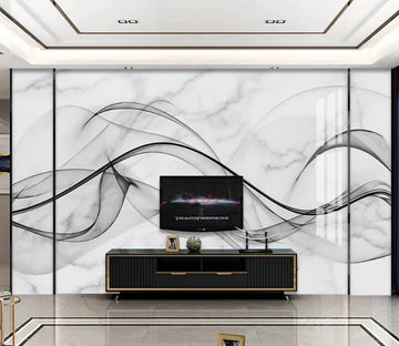 3D Elegant Ink Ribbon 684 Wall Murals