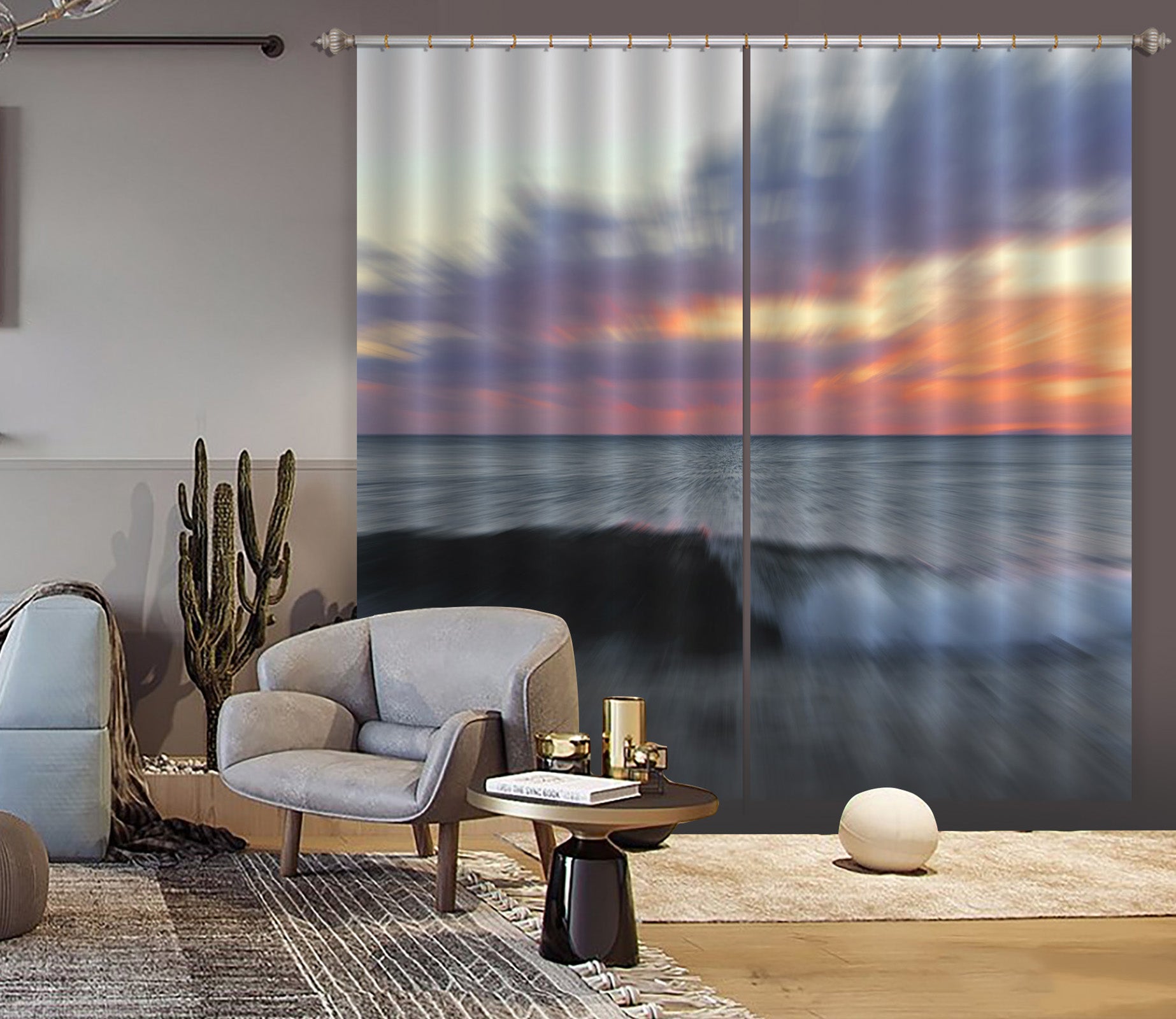 3D Moving Wave 151 Marco Carmassi Curtain Curtains Drapes