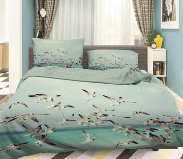 3D Seabird 1940 Bed Pillowcases Quilt