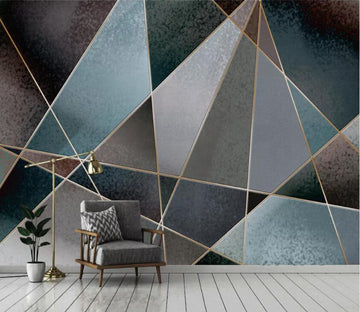3D Geometric Triangle WC01 Wall Murals Wallpaper AJ Wallpaper 2 