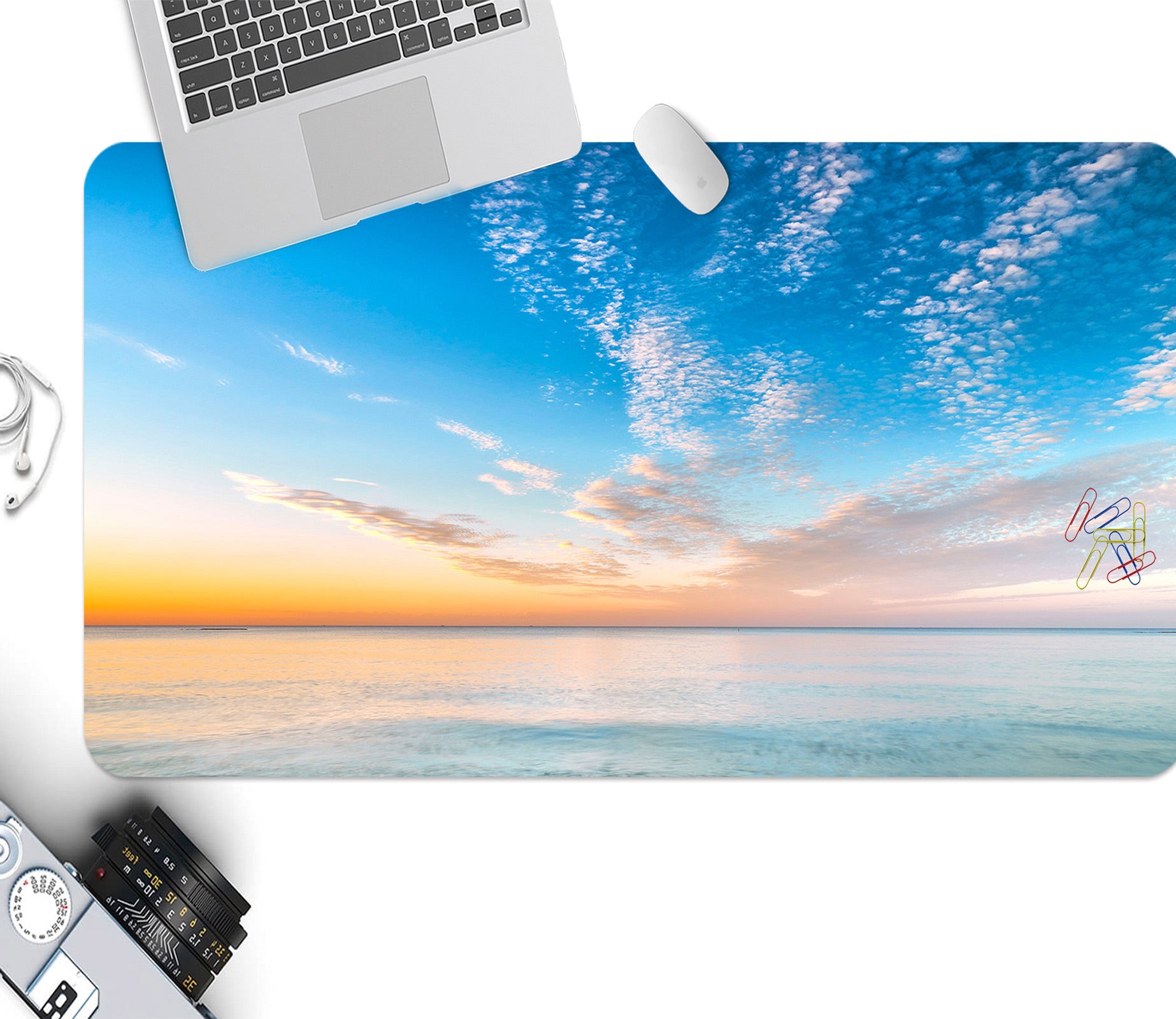 3D Sky Ocean 123129 Assaf Frank Desk Mat