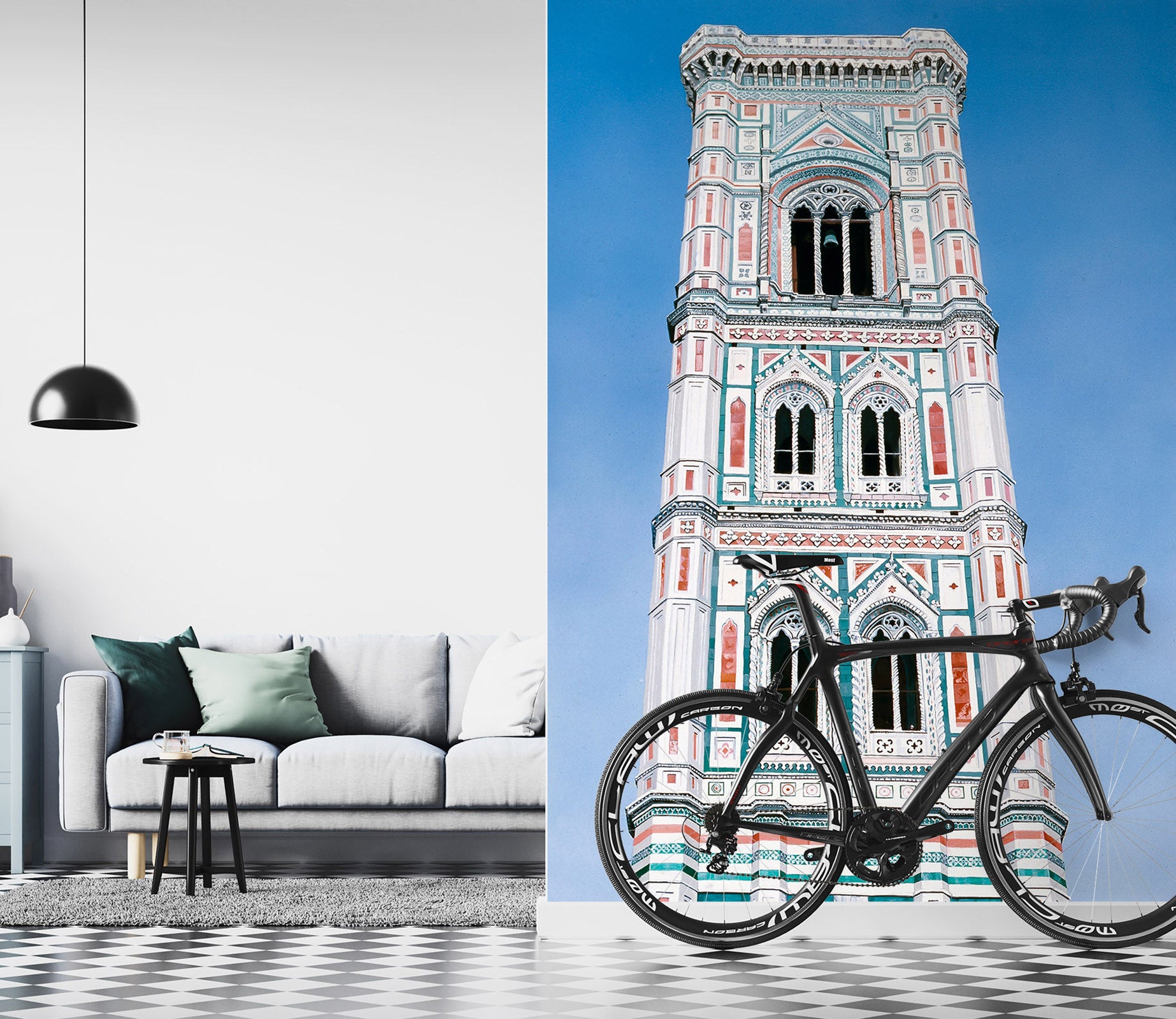 3D White Building 11116 Matthew Holden Bates Wall Mural Wall Murals