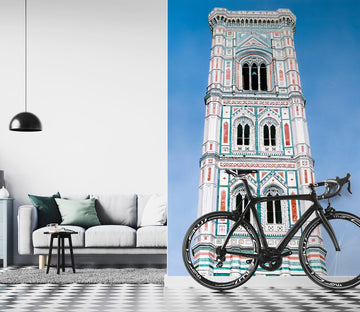 3D White Building 11116 Matthew Holden Bates Wall Mural Wall Murals