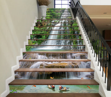 3D Ducks And Goldfish 060 Stair Risers