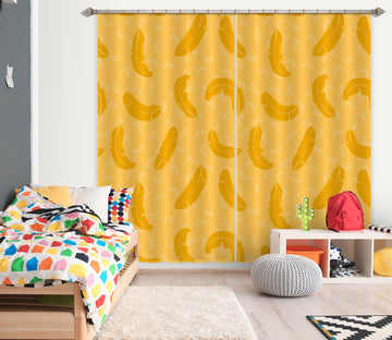 3D Yellow Feather 11165 Kashmira Jayaprakash Curtain Curtains Drapes
