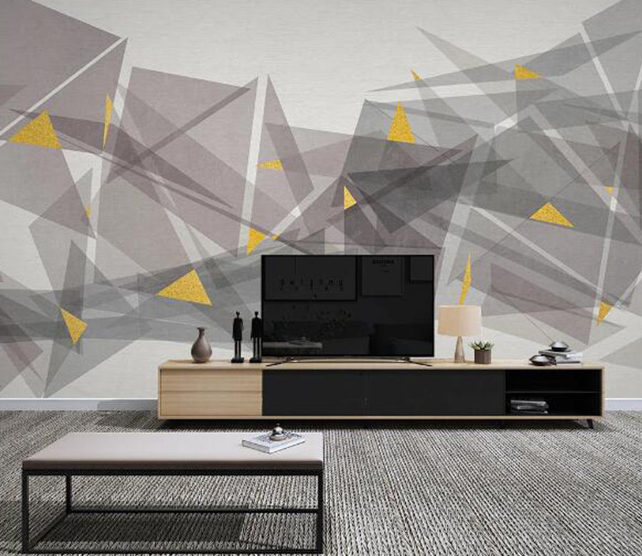 3D Golden Triangle WC1573 Wall Murals