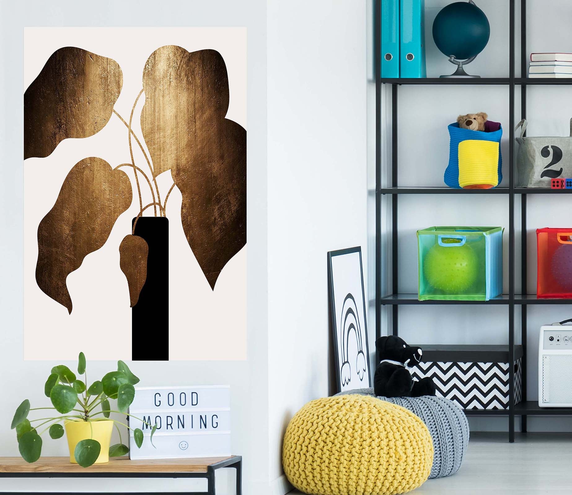 3D Sunny Leaves 102 Boris Draschoff Wall Sticker