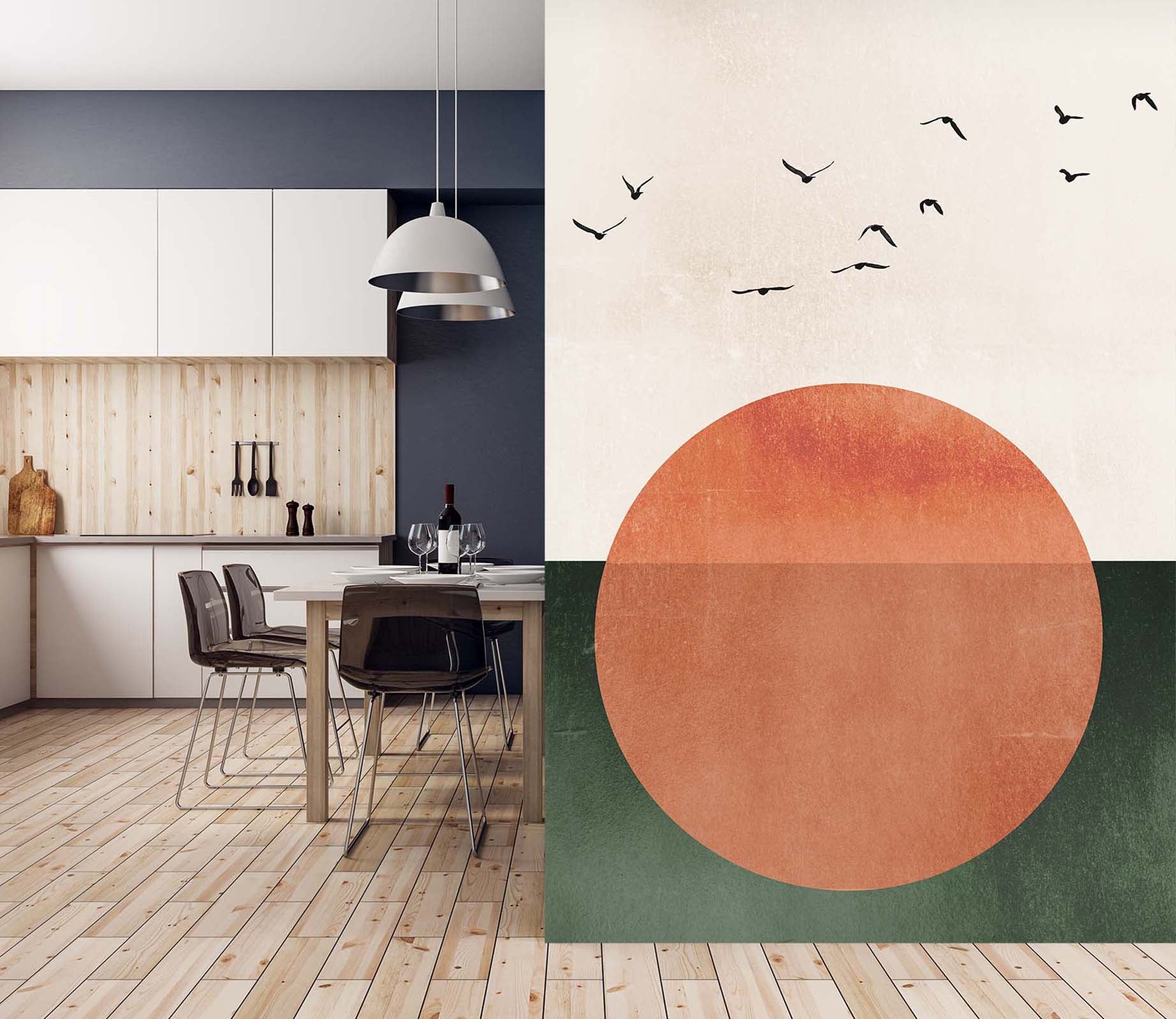 3D Asuka Sun 1504 Boris Draschoff Wall Mural Wall Murals