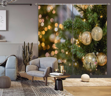 3D White Ball Pendant 53148 Christmas Curtains Drapes Xmas