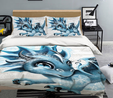 3D Snow Dragon 8627 Sheena Pike Bedding Bed Pillowcases Quilt Cover Duvet Cover