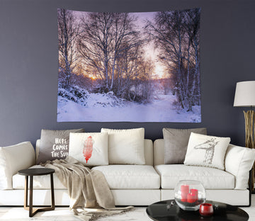 3D Snow Forest 112165 Assaf Frank Tapestry Hanging Cloth Hang